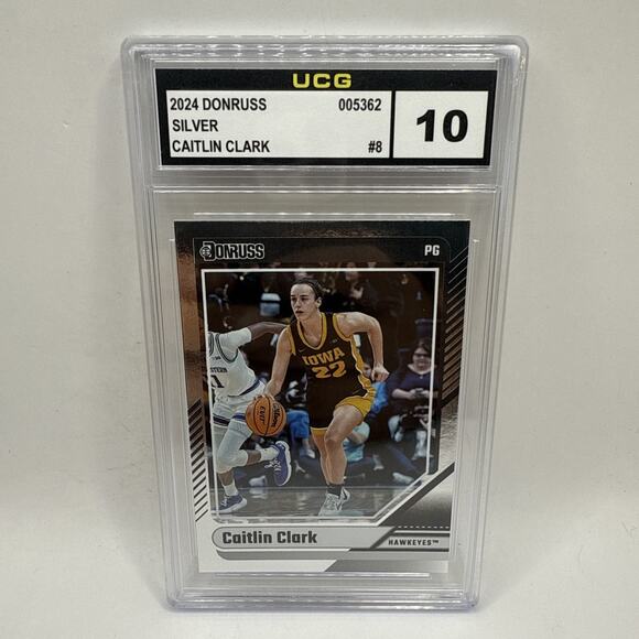 Caitlin Clark 2024 Panini Caitlin Clark Collection Metalized Card #8 Graded 10 - Picture 1 of 2